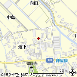 愛知県田原市八王子町道下28周辺の地図