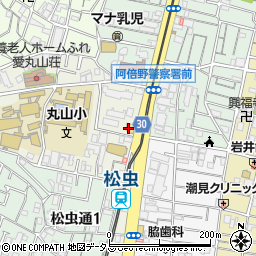 ローソンストア１００阿倍野丸山通店周辺の地図