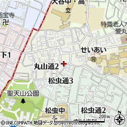 大阪府大阪市阿倍野区丸山通2丁目9周辺の地図