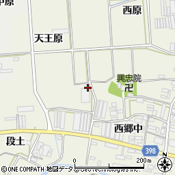 愛知県田原市村松町周辺の地図