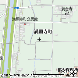 奈良県大和郡山市満願寺町周辺の地図