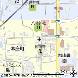 奈良県大和郡山市本庄町141周辺の地図