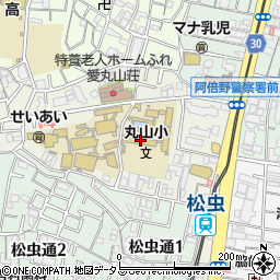 大阪市立丸山小学校周辺の地図