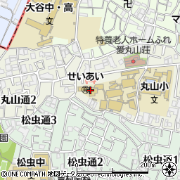 大阪キリスト教学院教会周辺の地図