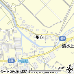 愛知県田原市八王子町川向周辺の地図