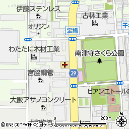 かっぱ寿司南津守店周辺の地図