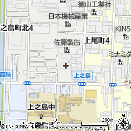 大阪府八尾市上之島町北6丁目20周辺の地図