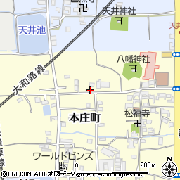 奈良県大和郡山市本庄町26周辺の地図