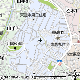 兵庫県神戸市垂水区東垂水周辺の地図