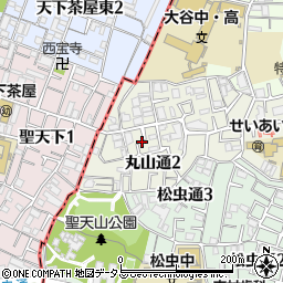 大阪府大阪市阿倍野区丸山通2丁目7周辺の地図