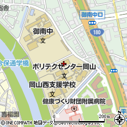 ポリテクセンター岡山周辺の地図