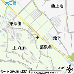 愛知県田原市石神町（芸泉名）周辺の地図