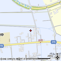 岡山県岡山市東区金田698周辺の地図