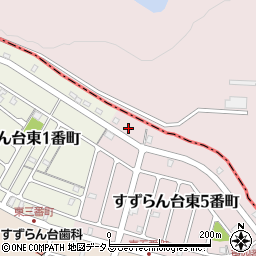 三重県名張市すずらん台東５番町202周辺の地図