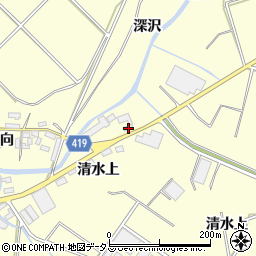 愛知県田原市八王子町深沢17-1周辺の地図