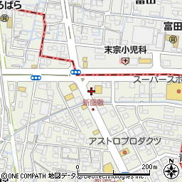 ソフトバンク　岡山新保店周辺の地図