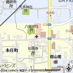 奈良県大和郡山市本庄町12周辺の地図