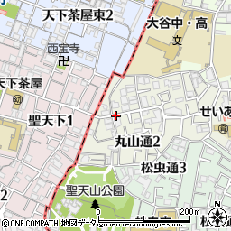 大阪府大阪市阿倍野区丸山通2丁目周辺の地図