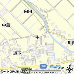 愛知県田原市八王子町道下9周辺の地図