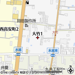 〒581-0854 大阪府八尾市大竹の地図