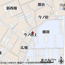 愛知県田原市福江町今ノ田上2周辺の地図