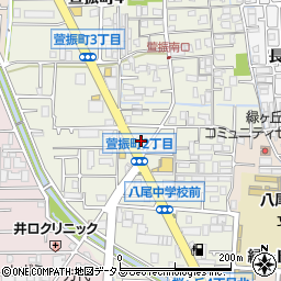 ＪＡ大阪中河内萱振周辺の地図