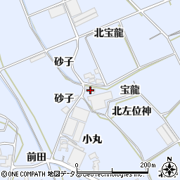 愛知県田原市大草町宝龍周辺の地図