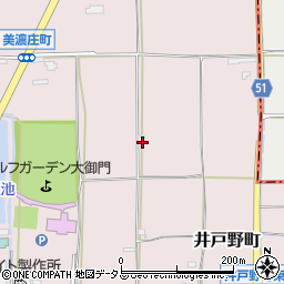奈良県大和郡山市井戸野町244周辺の地図