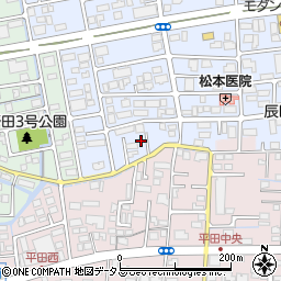 岡山県岡山市北区辰巳45周辺の地図