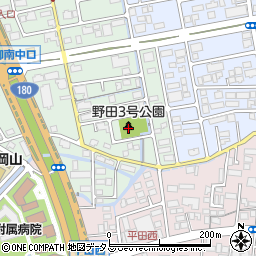 田中野田3号公園周辺の地図