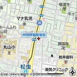 セブンイレブン大阪阿倍野筋５丁目店周辺の地図