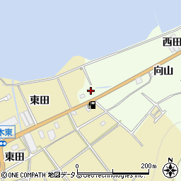 愛知県田原市石神町向山4周辺の地図