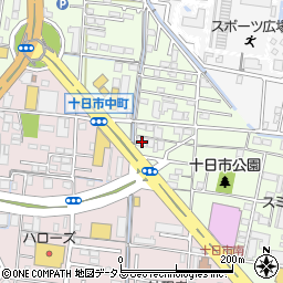 岡山食品容器周辺の地図