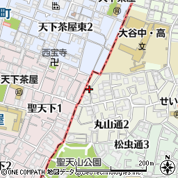 大阪府大阪市阿倍野区丸山通2丁目5周辺の地図