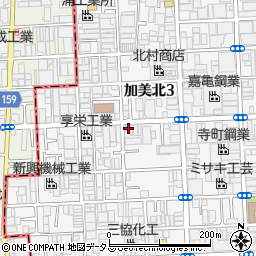 大阪シティ信用金庫加美北支店周辺の地図