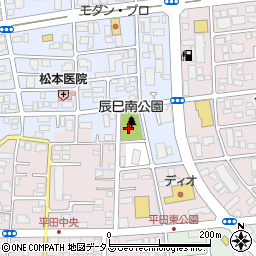 辰巳南公園周辺の地図