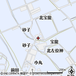 愛知県田原市大草町北宝龍周辺の地図