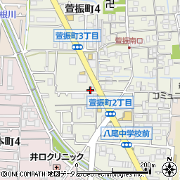 麺場 田所商店 八尾店周辺の地図