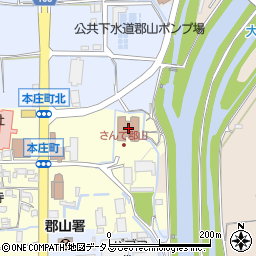 奈良県大和郡山市本庄町317-2周辺の地図