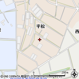 愛知県田原市西神戸町平松周辺の地図