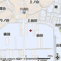 愛知県田原市向山町周辺の地図
