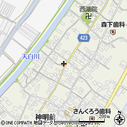 愛知県田原市中山町神明前31周辺の地図