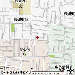 大阪府八尾市長池町2丁目37周辺の地図
