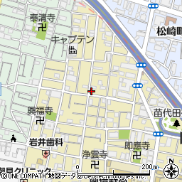 タイムズ阪南町１丁目駐車場周辺の地図