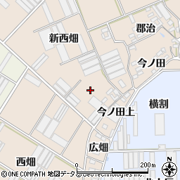 愛知県田原市福江町新西畑周辺の地図