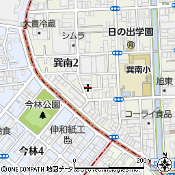 水道レスキュー大阪市生野区巽南営業所周辺の地図