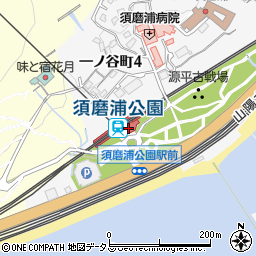 山陽電気鉄道株式会社　須磨浦遊園案内周辺の地図