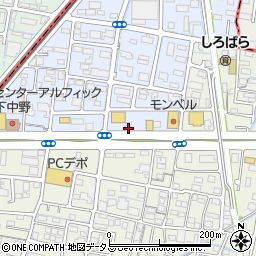 岡山県岡山市南区下中野1412-8周辺の地図