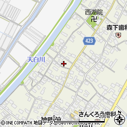 愛知県田原市中山町神明前36周辺の地図