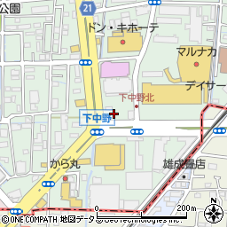 茂山組ショールーム周辺の地図